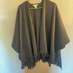 Coldwater Creek Charcoal sweater poncho